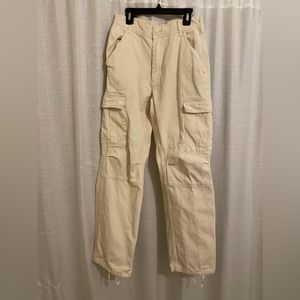 Never worn brandy Melville tan/ beige cargo pants fits S